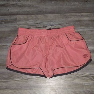 Umbro  light orange lined  running athletic shorts  Sz XL